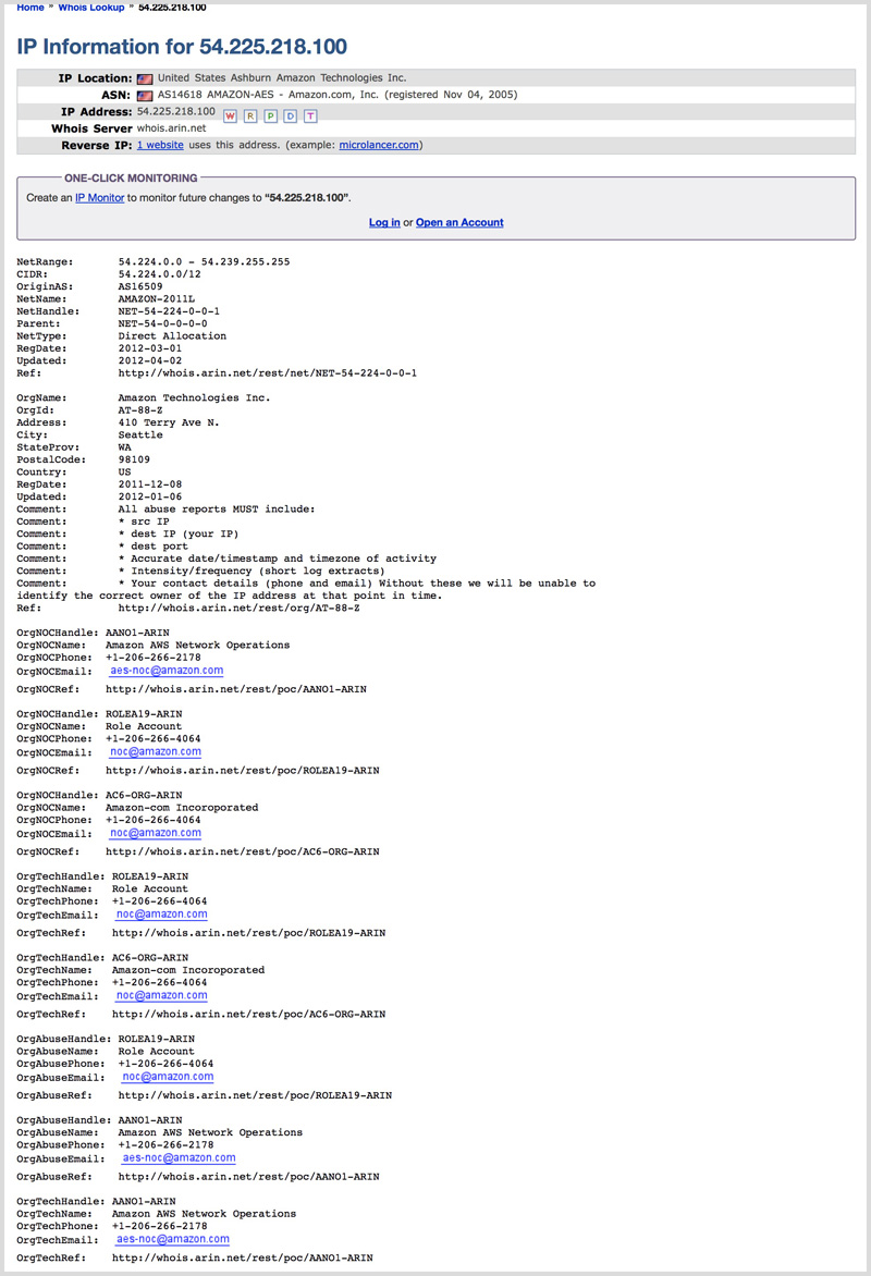 IP WHOIS Lookup